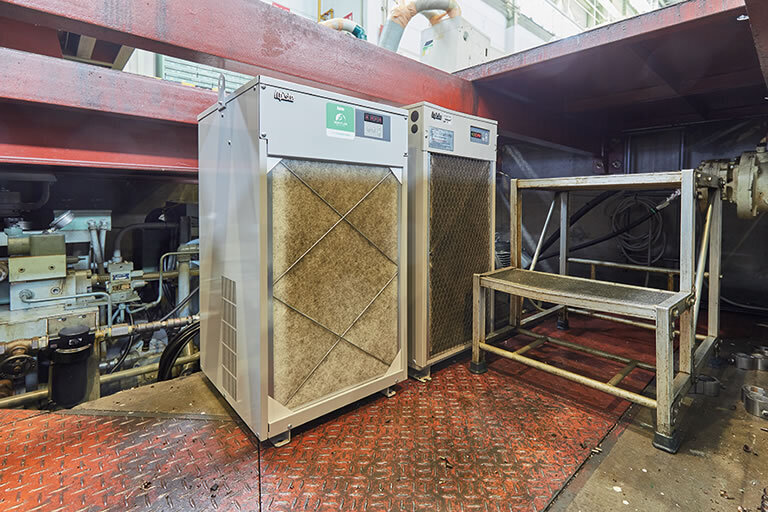 6軸フライス盤の油圧作動油冷却