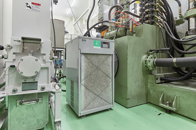 プレス機の油圧作動油冷却