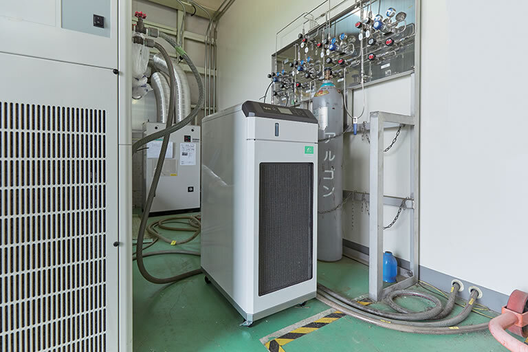 スパッタリング装置の冷却水温調