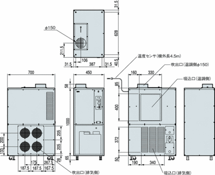 外形寸法図