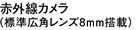 赤外線カメラ（標準広角レンズ8mm搭載）