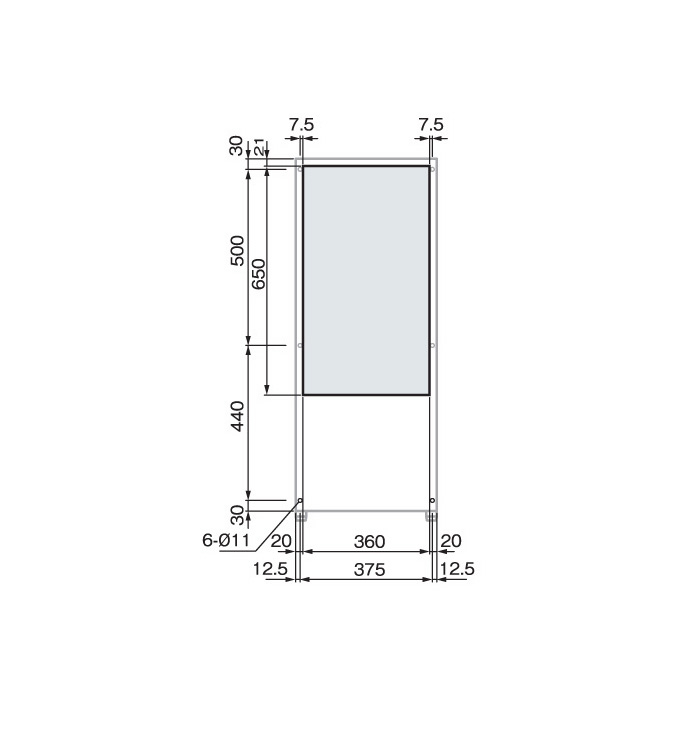 ENC-NW2200L 取付加工図