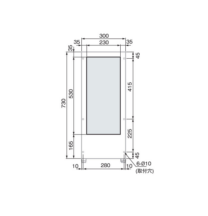 ENC-NW1120L 取付加工図