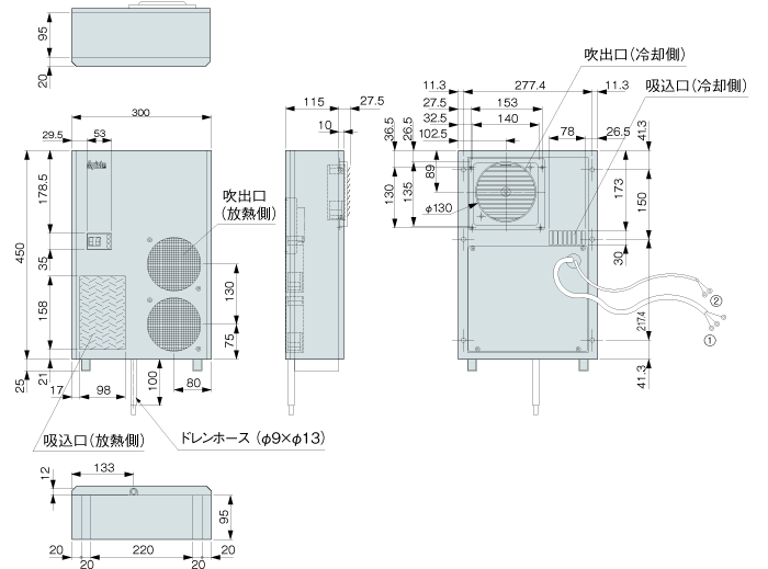 ENC-G451S 外形寸法図