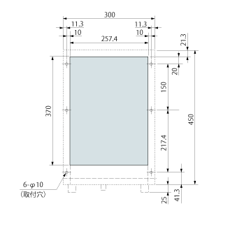 ENC-G451S 取付加工図