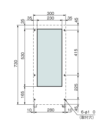 ENC-G1110L 取付加工図