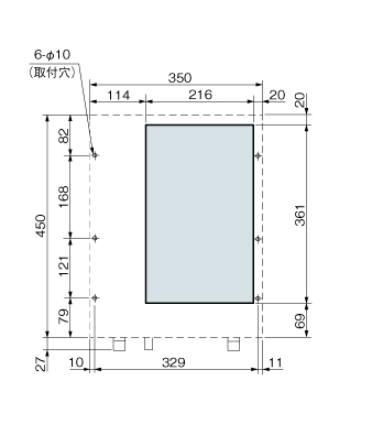 ENC-G610L 取付加工図