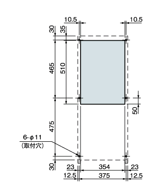 ENC-G1651L 取付加工図