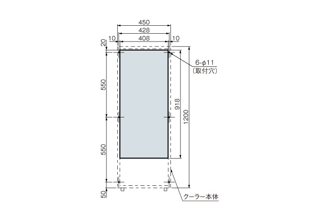 ENC-G2240L 取付加工図