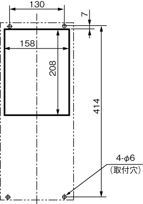 ENH-117L-230 取付加工図