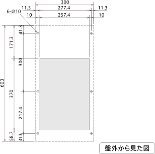 ENC-GR500S-eco 取付加工図