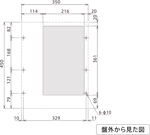 ENC-GR500L-eco 取付加工図