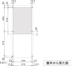 ENC-GR1500L-eco 取付加工図