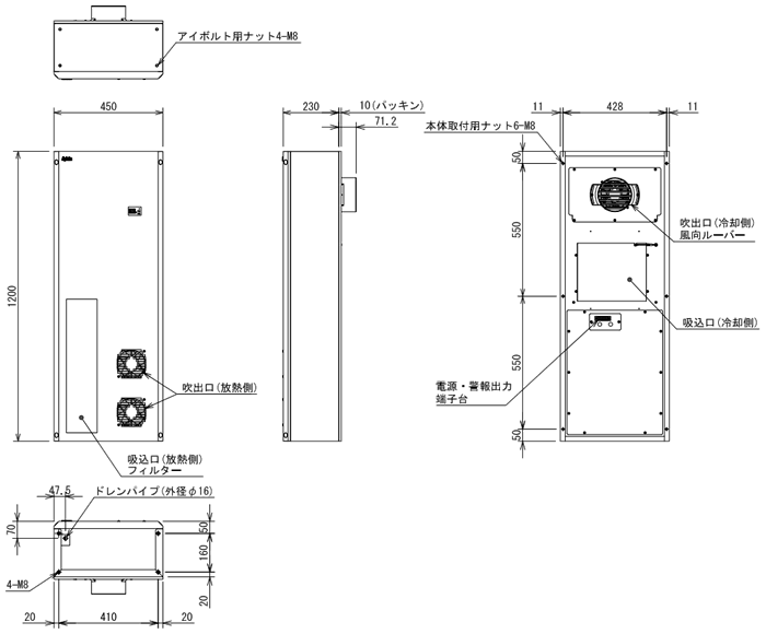 ENC-GR2000L-eco 外形寸法図