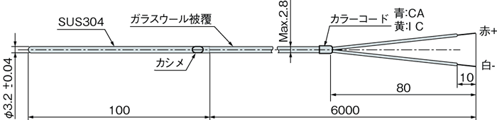PAU-300S センサー外形寸法図