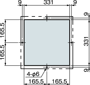 PAU-03FFU 取付加工図