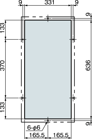 PAU-05FFU 取付加工図