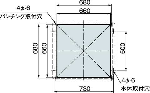 PAU-A14FFU 取付加工図