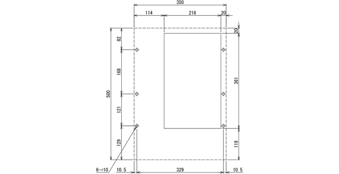 ENC-GR510LE-eco 取付加工図