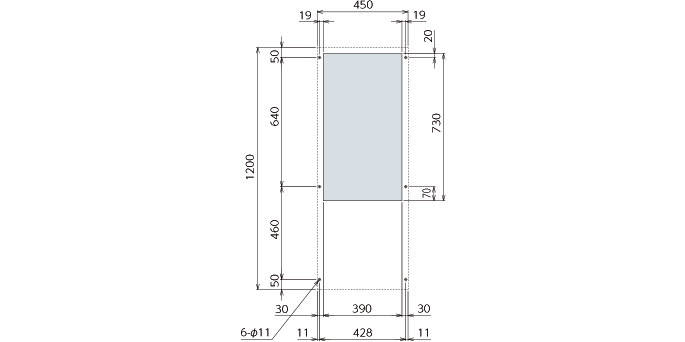 ENC-GR2400LE-eco 取付加工図