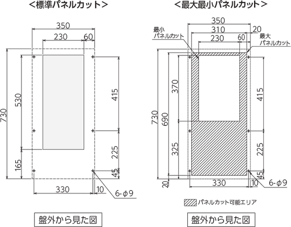 ENC-GR1000L-Pro 取付加工図