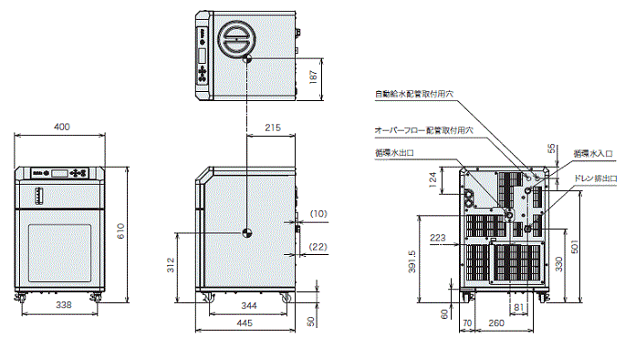 PCU-NE1500 外形図