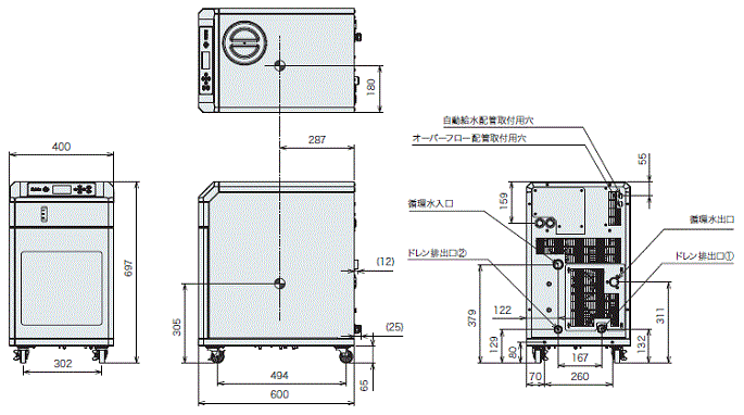 PCU-NE2500 外形図