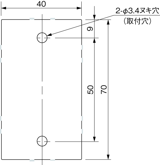 ENH-B4025 取付加工図